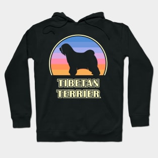 Tibetan Terrier Vintage Sunset Dog Hoodie